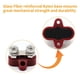 thumbnail image 5 of Bloque de terminales de barra colectora Perno de distribución de energía dual M8 de servicio pesado (rojo) Tmvgtek Accesorios para autos y motos, 5 of 9