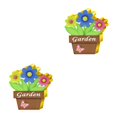 thumbnail image 3 of Injueey 1 Juego de de Pascua, artesanías de madera, letrero exterior, colgadores de puerta, suministros de fiesta, adornos, decoración del JM00323 2piezas Injueey CBP220961, 3 of 6