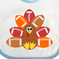 thumbnail image 4 of Inktastic Thanksgiving Cute Football Turkey Boys or Girls Baby Bib, 4 of 4