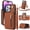 Brown, variant on Kryonix Crossbody Wallet Case for iPhone 16 Plus with Lanyard Strap Card Slot Holder RFID Blocking Ring Kickstand,Magnetic Flip Folio Zipper Purse Case,PU Leather Cover Handbag