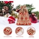 thumbnail image 4 of Bolsa de calendario de llegada navideña, bolsa de yute con patrón navideño, bolsa de regalo DIY, usada para empaquetar 24 regalos, 4 of 7