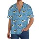 thumbnail image 1 of Fotbe Dolphin Lovers Camisa Estampada de Manga Corta para Hombre, Casual de Verano, Estilo Playero, Sin Arrugas-4X-Large, 1 of 5