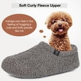 thumbnail image 2 of HomeTop Women's Fuzzy Curly Fur Memory Foam Loafer Slippers with Polar Fleece Lining, 2 of 6