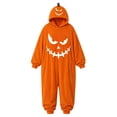 thumbnail image 6 of Ruyelune Gold Halloween Skeleton Onesie Adult Plush Fleece Hooded Funny Cozy Pajamas Jumpsuit Thickened Casual Loungewear Outfits 2XL, 6 of 6