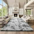 thumbnail image 3 of Shag Area Rug, Soft Fluffy Area Rugs for Living Room Bedroom Decor Carpet, Light Gray, 3 of 8
