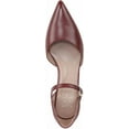 thumbnail image 4 of Naturalizer Women's Maddox Block Heel Ankle Strap Pump Cranberry Red Leather 7W, 4 of 5