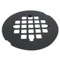thumbnail image 6 of Westbrass D319-12A 4-1/4" Brass Snap-In Shower Strainer Grid Drain Cover, Antique Bronze, 6 of 9