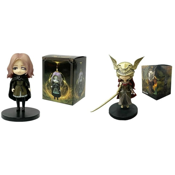 ENMJIAW Elden Francisco Melina and Valkyrie sisters Official Goods/Elden Ri Of The Wolf War Figure Malenia Figure Anime Model Desktop PVC Collectible Statues Toy Hobbyist's Decorations