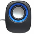 thumbnail image 4 of Music Speaker Desktop Speaker Mini Music Speaker with 3.5mm Jack for Laptop/MP3/Smartphones (Black+Blue), 4 of 9