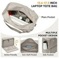 thumbnail image 6 of Orangide Lunch Tote Bag for Women with 15.6" Laptop Compartment, Work Tote Bag with Insulated Lunch Compartment, Large Casual Canvas Handbag Lunch Bags for Nurse, Teacher, Office, Travel, 6 of 7