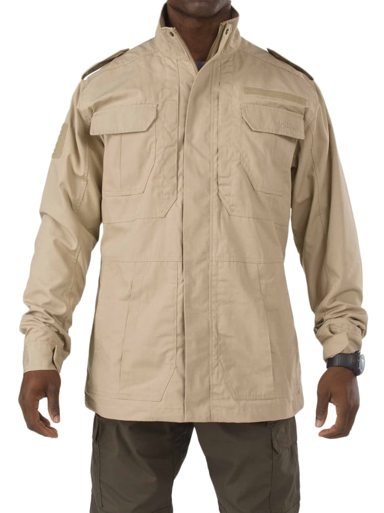 Poly//Cotton Ripstop Teflon Treatment 5.11 Tactical Mens Taclite M-65 Field Jacket Style 78007