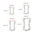 thumbnail image 2 of Uxcell Dog Bone Cookie Cutter Set Assorted Sizes Stainless Steel Homemade Treats Biscuit Baking Pastry Candy Cookie Cutters, 2 of 6