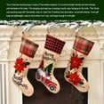 thumbnail image 4 of Wosthever Calcetín de Navidad árbol de Navidad chimenea pared ventana hogar Bar decoración boda fiesta regalos galletas almacenamiento calcetín bolsa Kits de decoración para fiestas Tipo 1 Wosthever HA069132-01, 4 of 6
