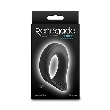 Renegade Slider Vibrating Cock Ring - Black