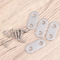 thumbnail image 1 of HINTRMENT 30 Pcs Assiette de Réparation en Acier Inoxydable pour Projets de Meubles, 1 of 4