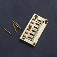 thumbnail image 2 of Puente de Guitarra de 6 Cuerdas con Silletas Fijas y Cordal de Carga Superior, Pieza para Guitarra Eléctrica, Color Negro., 2 of 6
