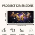 thumbnail image 2 of Enchanted Golden Butterflies Funny Personalized License Plate Rust-proof Stainless Steel Metal License Plate Suitable For Men And Women 12.2" x 6.2", 2 of 7