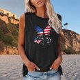 thumbnail image 2 of IROINNID Women's Round Neckline Tank Sleeveless Fashion Comfortable Casual Top Blouse Tops Women Tops 4th Of July, 2 of 5