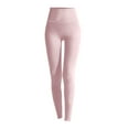thumbnail image 4 of GEWSEY Women's High Rise Contour Bonded Ankle Legging Ultra High Legging Tight with Pockets (Pink, XXL), 4 of 4