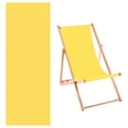 thumbnail image 1 of Uxcell Beach Sling Chair Replacement Canvas, 41x113cm Lounge Chair Fabric Yellow, 1 of 7