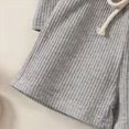 thumbnail image 6 of Toddler Baby Girl Outfits Solid Summer Clothes Infant Waffle Short Sleeve Shirt Tops Cute Shorts Set Toddler Girl Clothes 18 24 Months 2T 3T 4T 5T 6T 7T 8T Kaprioy, 6 of 6