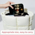 thumbnail image 6 of Christmas Snowman Retro Velvet Portable Necklace Holder with Removable Compartment - Earring Organizer, Jewelry Boxes, Organizer Box - Gift, 6 of 7