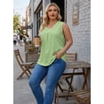 thumbnail image 2 of Oryer Womens Plus Size Tank Tops Loose Fit Tunic Blouses Sleeveless Tops, 2 of 7