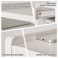 thumbnail image 4 of Leumius Nightstands Set of 2 with Drawer and Open Storage,Modern Bedroom Bedside End Tables for Living Room Home Decor,White, 4 of 8