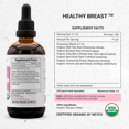 thumbnail image 4 of Organic Healthy Breast Alcohol-FREE Extract, Tincture, Glycerite Burdock, Vitex, Wild Yam, Red Clover, Chamomile, Yarrow. Healthy Breast Formula 4 oz, 4 of 9