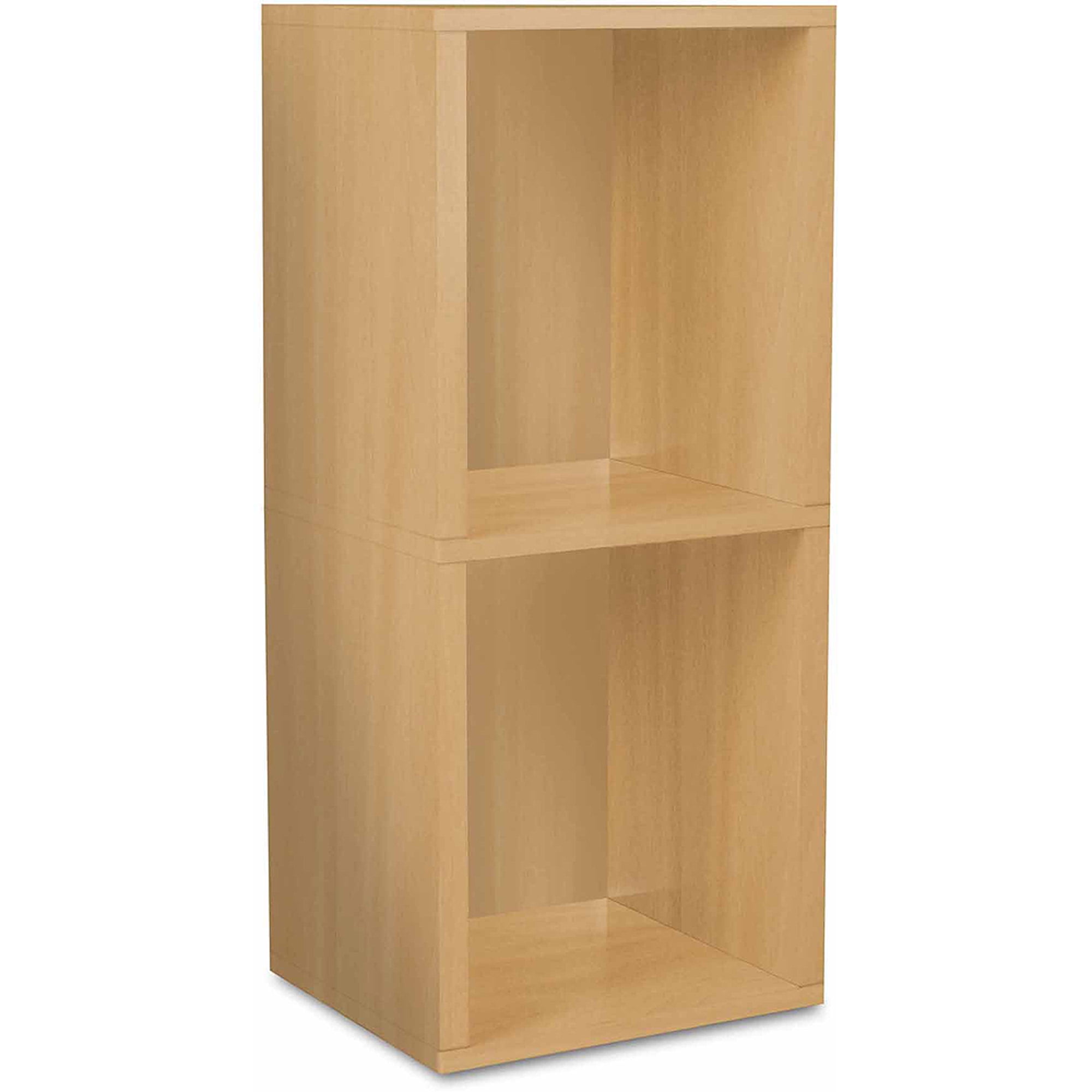 Way Basics Eco 2 Shelf Double Cube Plus Narrow Bookcase And Storage Way Basics Eco 2 Shelf Double Cube Plus Narrow Bookcase And Storage Natural Com