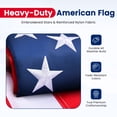 thumbnail image 2 of Patriox American Flag 3x5 FT Outdoor, Heavy Duty Durable USA Flag with Embroidered Stars - Sewn Stripes and Brass Grommets, 2 of 8