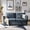 Blue, variant on Tina's Home 67" Chenille Loveseat Sofa 2 Seater Couch with Storage Convertible Oversized Sleeper Sofa Living Room with Pillows Chocolate