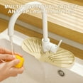 thumbnail image 6 of Lunxisen 3 Pcs Multifunctional Faucet Water Protection Pad Non-Slip Washbasin Storage Mat Soap Dish Organizer Bathroom Sink Caddy Household Essentials, 6 of 9