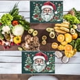 thumbnail image 4 of Christmas-themed Placemat for Table Home Deco, 6PCS 17.7" X 13" Santa Claus Washable Front Door Mats Christmas Character Cute Cartoon Doormat Outdoor Entrance, 4 of 6