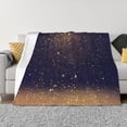 thumbnail image 1 of Balery Gold Black Glitter Manta de Franela con Dibujo, Lujo Ultra Suave y Cálido, Antipelusa y Resistente a las Arrugas para Cama, Sofá, Camping -60"x50", 1 of 5