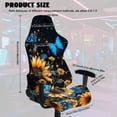thumbnail image 4 of TSOVTHRID Sunflower Daisy Butterfly Print Set of 4 Gaming Chair Covers Slipcovers with Armrest Covers, Stretch Game Computer Office Desk Chair Cover Protector,Rotating Armchair Covers, 4 of 7