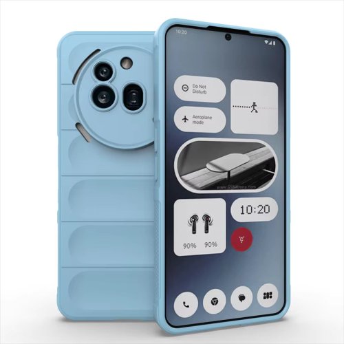 Luxury Case For Nothing Phone 3A Pro Cover Nothing Phone 3A Pro Funda Coque Soft Silicone TPU Phone Bumper Nothing Phone 3A Pro - Blue