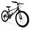 Black, variant on FUPOJH 24" Mountain Bikes for Men, Women & Boys, 7-Speed, V-Brakes, off-Road Tires,Black