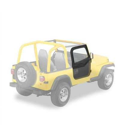88-95 WRANGLER SUPERTOP 51600, SUNRIDER 51698 OR HALFTOP 53818 DOORS, FABRIC BLACK CRUSH Fits select: 1989-1995 JEEP WRANGLER / YJ, 1988 JEEP WRANGLER