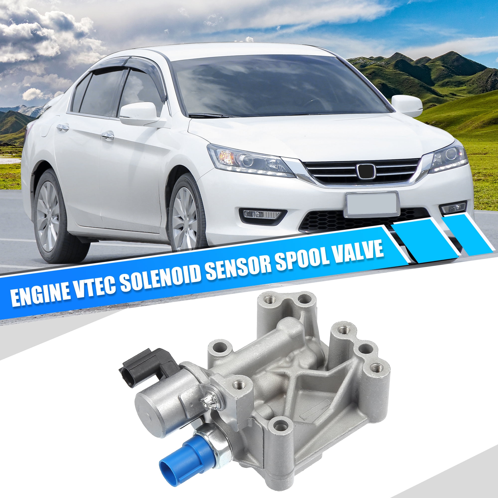 Engine Variable Valve Timing VVT Solenoid with Sensor Fit for Honda Accord L4 2.4L 2008-2012