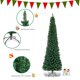 thumbnail image 5 of Árbol de Navidad Giantex lápiz artificial de 2,7 m con soporte de metal verde, 5 of 9