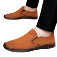 thumbnail image 3 of NOKIO Men'S Breathable Mesh Slip-On Loafers Breathable Slip-On Shoes For Men, Men Casual Shoes Fashionable Four Season Cowhide Breathable Comfortable Non Slip Soft Sole Outdoor Shoes, 3 of 5