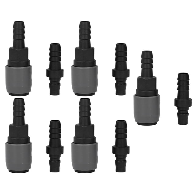 Air Coupler, 5 Sets Quick Connectors Standard Size Self Locking Plastic Steel For Pneumatic Equipments SH+PH-20,SH+PH-30,SH+PH-40
