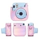 thumbnail image 4 of Kuymtek Funda protectora de piel sintética para cámara Instax Mini 11 9 8+ 8 (rosa aurora) Kuymtek Componentes de la computadora, 4 of 9