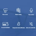 thumbnail image 3 of Air Conditioner, Cooling AC for Indoor Outdoor Spaces, 1876BTU, 120 Sq Ft Room Capacity, 24H Timer, Sleep Mode, 42dB Noise Level, Fan Mode, 3 of 7
