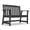 Classic Black, variant on CIOKEA 48”Outdoor Bench for 2-Person, HDPE Garden Bench with 550 lbs Weight Capacity, All-Weather Fade-Resistant Patio Benches for Garden, Porch, Backyard and Park, Black