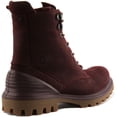 thumbnail image 3 of Ecco Tredtray Women's HM100K Waterproof Leather Ankle Boot In Burgundy Size 8/8.5, 3 of 6