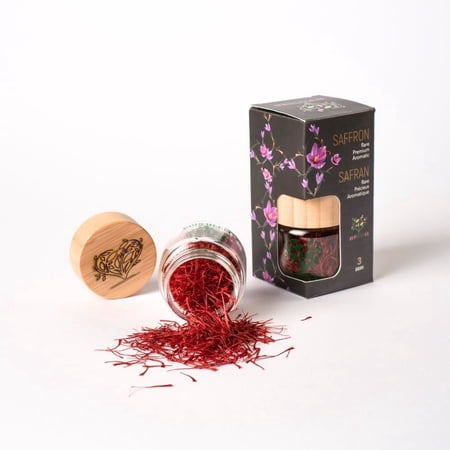 Eupherbia Saffron, Pure Grade A+ All Red Saffron Threads, Fresh, Aromatic, 3g
