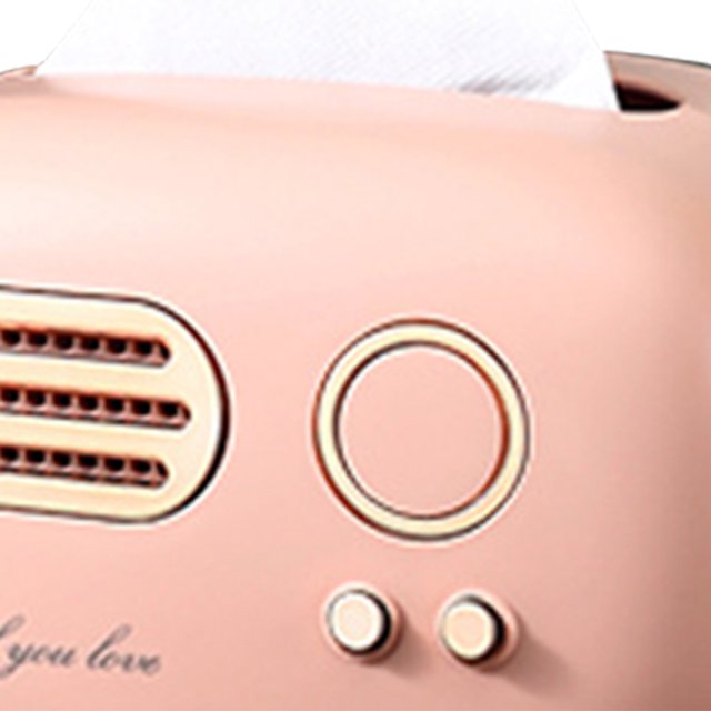 Sostenedor Del Tejido Soporte de papel para modelo de radio Soporte duradero para toallitas húmedas para oficina en casa (rosa) Sywqhk Libre de BPA