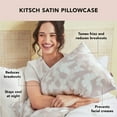 thumbnail image 3 of Kitsch Satin Pillowcase, 600 Thread Count, Modern, Standard, 1 Count, 3 of 13